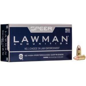 Speer Lawman Handgun Ammunition 9mm Luger 115 gr TMJ-RN 115GR TMJ 50/ct