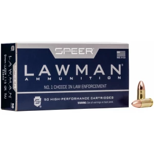 Speer Lawman Handgun Ammunition 9mm Luger 115 gr TMJ-RN  115GR TMJ  50/ct