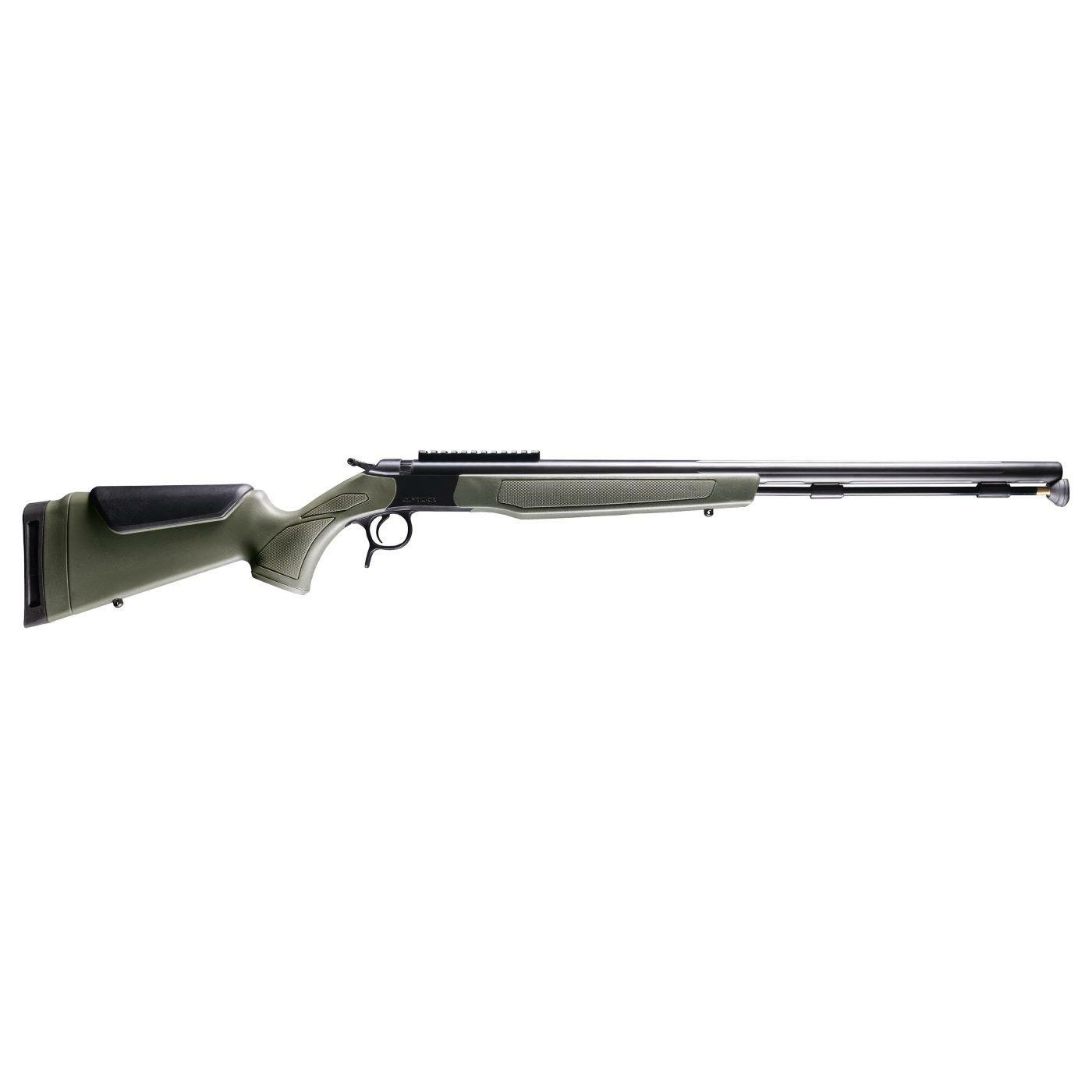 CVA OPTIMA 50 cal Muzzleloader Nitride Stainless Barrel | OD Green V3 - 0 MOA Pic Rail