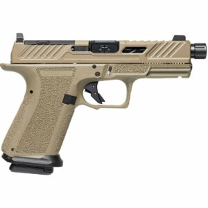 Shadow Systems MR920 Elite Optic Ready FDE Handgun 9mm Luger 10rd Magazines(2) 4.5" Threaded Stainless Barrel Night Sights MA Compliant