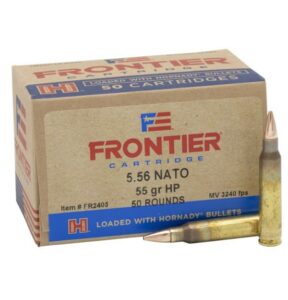 Hornady Frontier Rifle Ammunition 5.56X45 NATO 55 gr HP Match 3240 fps 50/ct