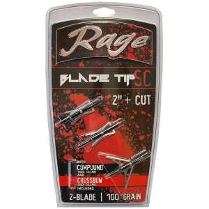 Rage Black Series Broadheads 2" 100 gr 3/ct