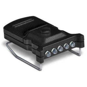 Cyclops Micro Hat Clip Light - 5 LED Bulb White Black