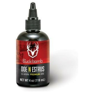 Buck Bomb Doe ?N Estrus Liquid 4 oz with 4 Wicks