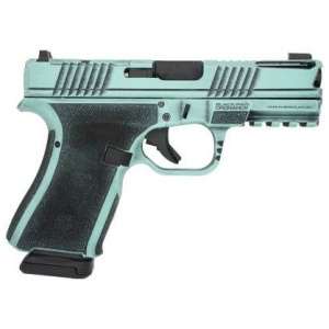 Black Rain Frontline+ Handgun 9mm Luger 15rd Magazine 3.75" Barrel Robins Egg Blue Battleworn Finish Optic Ready