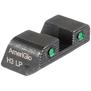 Ameriglo Tritium 2-Dot Handgun Night Sights .240" Square Notch with Serration Hellcat OSP Green with Black