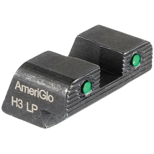 Ameriglo Tritium 2-Dot Handgun Night Sights .240" Square Notch with Serration Hellcat OSP Green with Black