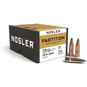 Nosler Partition Rifle Bullets .270 cal .277" 130 gr SPT 50/ct