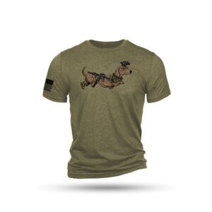 Nine Line Tactical Wiener Short Sleeve Shirt Olive Triblend XL