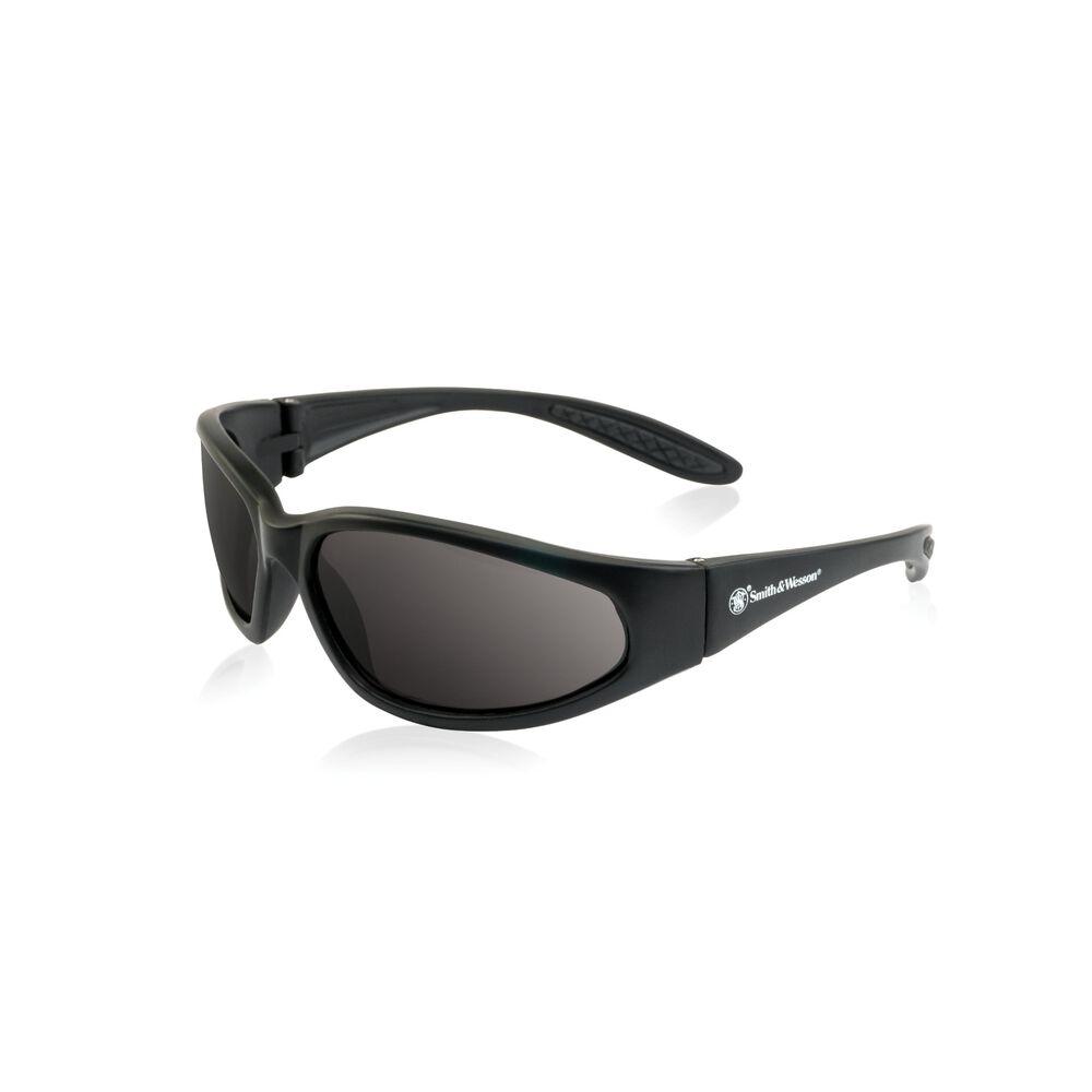 Smith & Wesson Sergeant Shooting Glasses Full Frame Black with Smoke Lens