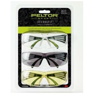 3M Peltor Sport SecureFit 400 Shooting Glasses Multiple Colors 3/ct