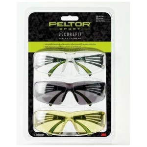 3M Peltor Sport SecureFit 400 Shooting Glasses Multiple Colors 3/ct