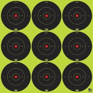 Pro-Shot 2" SplatterShot Green Bullseye Targets Peel and Stick 108/ct