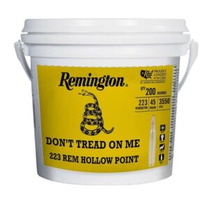 Remington UMC 250th Anniversary "Don't Tread On ME" Ammunition .223 Rem 45gr JHP 3550 fps 200/ct