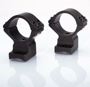 Talley Lightweight Alloy Scope Mount Combo Remington 700 Long Action 30mm Low - Black Anodized