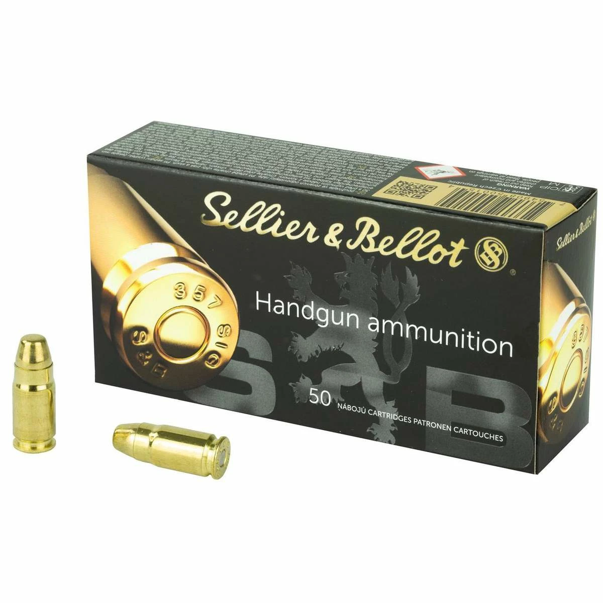 Sellier & Bellot Pistol Ammo .357 Sig 140 gr FMJ 50/ct