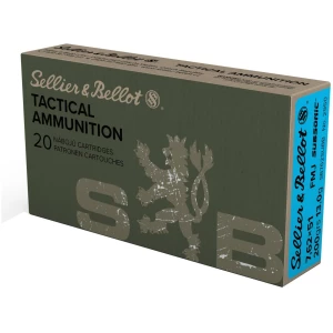S&B Tactical Rifle Ammunition 7.62X51 NATO 200gr FMJ 1030 fps 20/ct