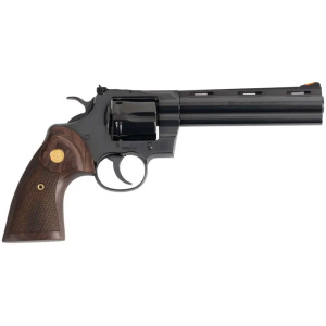 COLT PYTHON 357MAG 6" 6RD - BLUED WALNUT GOLD MEDALLION