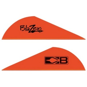 BOHNING BLAZER VANES - 2" SOLID NEON RED 36PK