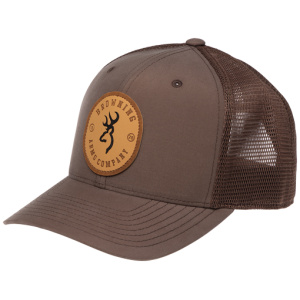 BROWNING CAP SELMAN LEATHER - CIRCLE PATCH BROWN