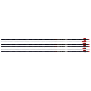 EASTON ARROW 5MM FMJ 340 W/ HO - 6-PACK W/ 2" BLAZER VANES