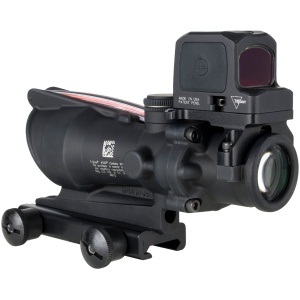 TRIJICON ACOG 4X32 RED CHEV .223 W/RCR