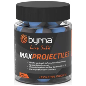 BYRNA MAX PROJECTILES 25 COUNT - TUB .68 CAL