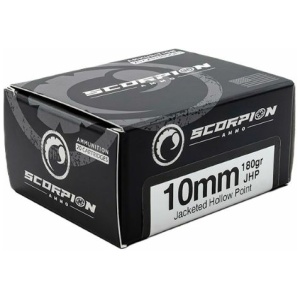 SCORPION 10MM - 180GR JHP 20RD 10BX/CS