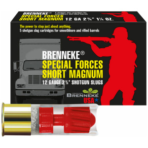 BRENNEKE USA SHORT MAG 12GA - 2.75" SLUG 5RD 50BX/CS