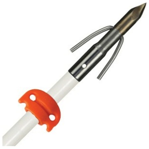 AMS BOWFISHING FIBERGLASS - ARROW CHAOS POINT WHITE W/SS