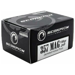 SCORPION 357 MAG - 158GR JHP 20RD 10BX/CS