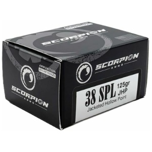 SCORPION 38SPL - 125GR JHP 20RD 10BX/CS