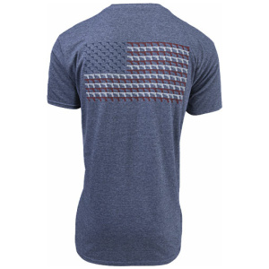 GLOCK OEM HEATHERED NAVY - PISTOL FLAG T-SHIRT LARGE
