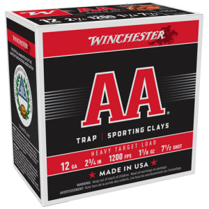 WINCHESTER AA 12GA 2.75" - 1-1/8OZ #7.5 1200FPS 250R CASE