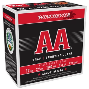 WINCHESTER AA 12GA 2.75" - 1-1/8OZ #7.5 1200FPS 250R CASE