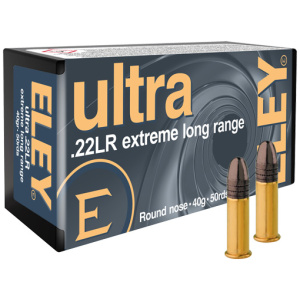 ELEY ULTRA EXTREME LONG RANGE - 22LR 40GR RN 50RD 100BX/CS