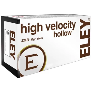 ELEY HIGH VELOCITY 22LR 38GR - HP 50RD 100BX/CS