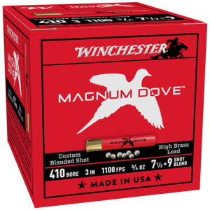 WINCHESTER MAGNUM DOVE 410 - 3" 3/4OZ #7.5&9 25RD 10BX/CS