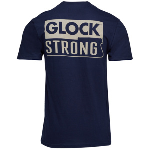 GLOCK STRONG SHORT - SLEEVE T SHIRT NAVY LARGE
