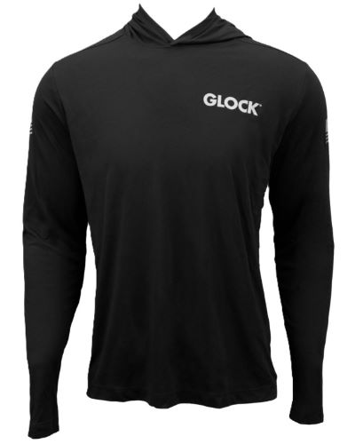 GLOCK HOODED PERFORMANCE LONG - SLEEVE SHIRT LG BLACK - Image 2