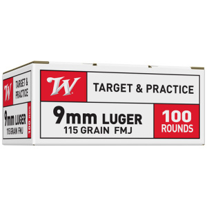 WINCHESTER USA 9MM LUGER - 115GR FMJ 100RD 10BX/CS