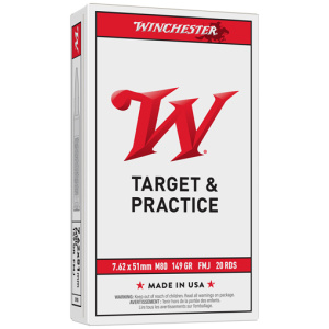 WINCHESTER USA 7.62x51 149GR - FMJ 20RD 25BX/CS