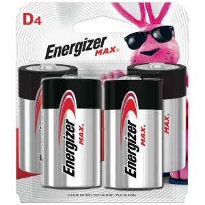 ENERGIZER MAX BATTERIES D - 4-PACK