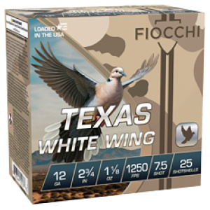 FIOCCHI TX WW 12GA 2.75" 7.5 100/200