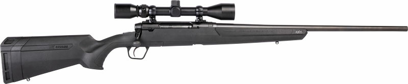 SAVAGE AXIS XP 308WIN 20" - THREADED W/3-9X40 BLACK/BLACK