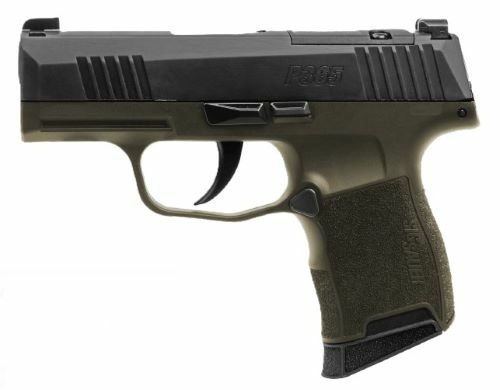 SIG P365 FORTUNATE SON 9MM - 3.1" XRAY3 (2)10RD GREEN/BLACK