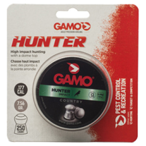 GAMO HUNTER ROUND NOSE 177CAL 250CT