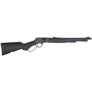 HENRY H12 X MODEL LEVER 357/38 - 17.4" TB BLUED BLACK SYN.