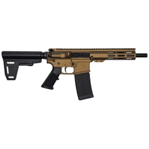 GLFA AR15 PISTOL 300 AAC 7.5" - W/ BRACE NITRIDE BBL BRONZE