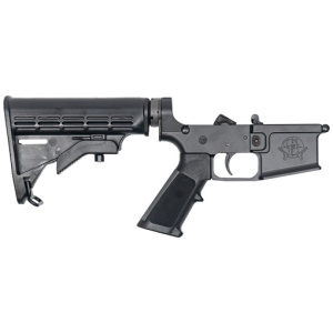 GLFA LOWER GROUP AR-15 5.56MM - W/ADJUSTABLE STOCK BLACK